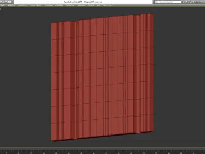 wall panel decoration 3d model Low-poly 3D model 4