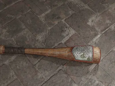 BaseBall Game-Ready Object Low-poly 3D model