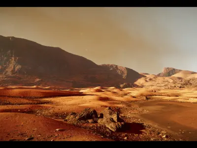 Unity Project 2017 - Mars Planet Environment 3D model