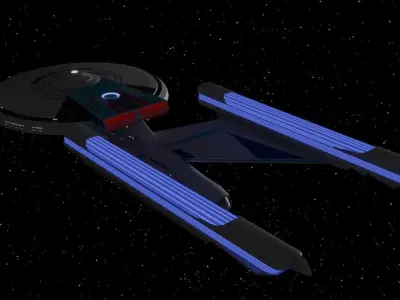 Lexington Class Command Cruiser Free 3D model