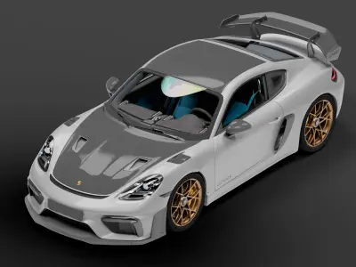 Porsche Cayman 718 GT4 RS  3D model
