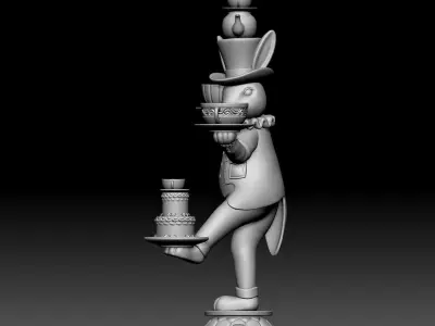 Rabbit - disney - deco - 010 3D print model