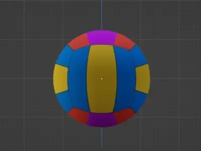 Volleyball Low-poly 3D model Low-poly 3D model