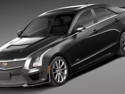 Cadillac ATS-V Sedan CG 2016 3D model