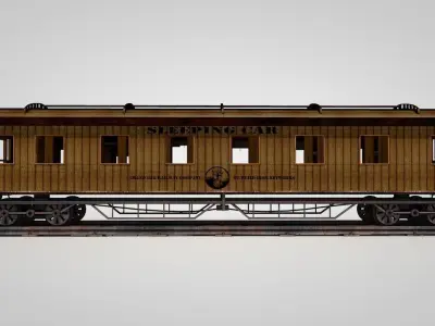 Wild West Sleeping Car 3D model