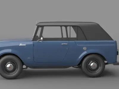 1967 International Scout 800 Sport Top 3D model