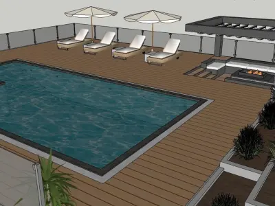 Modern Villa  3D model purchase