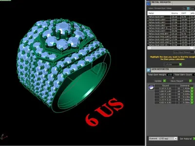 Luxury Men Rings Designs 4MR083 3D print model