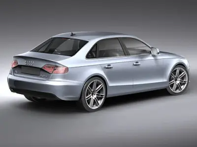 Audi A4 2008 Sedan 3D model
