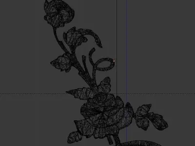 Classic decor ornament v-3D model 56 3D model