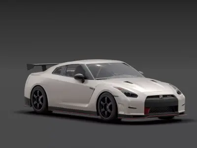 Nissan GTR - NISMO Low-poly 3D model
