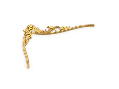 Classic carved decor ornament 393 3D model