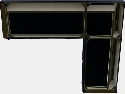 LANDSKRONA Corner sofa 5-seat 1 Low-poly 3D model