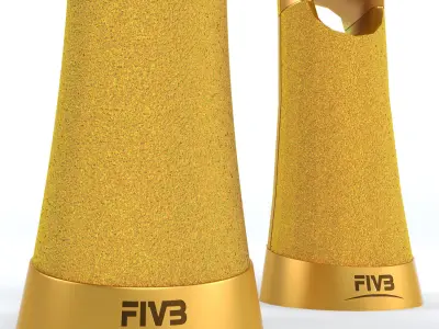 Beach Volleyball World Championship Cup low poly Low-poly 3D model