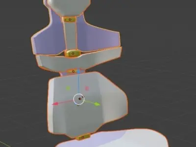 Car seat concept model - Concept Polygon 3D model