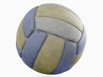 Dirty Volleyball Ball Set 3D model