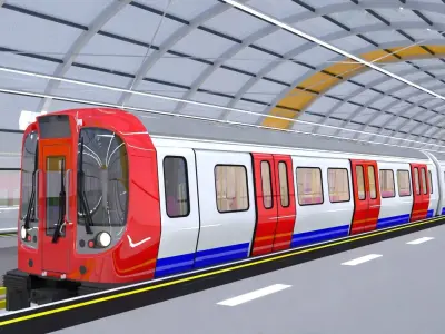 London metro station III 3D model