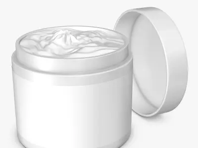 Cosmetics Jar with Cream 3D model