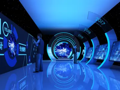 Activity scene atmosphere aisle design 3D model