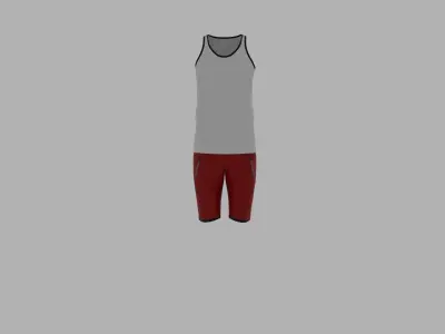 Sport Suit Low-poly 3D model get