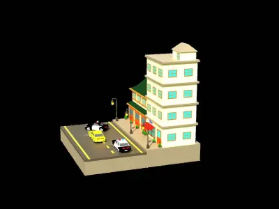 Land H2 Low-poly 3D model