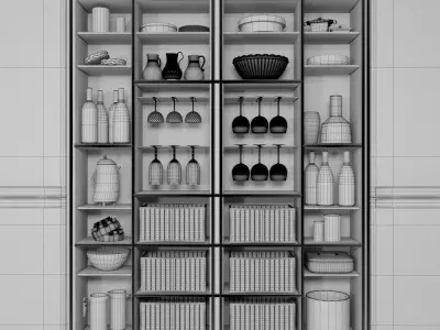 Decorative set Rose 3D model