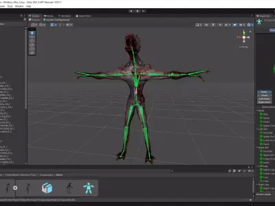 Forest Beast Collection Pack - Unreal Engine and Unity Low-poly 3D model