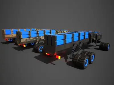 Rover Six Low-poly 3D model