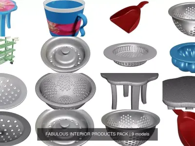 FABULOUS INTERIOR PRODUCTS PACK 3D Model Collection