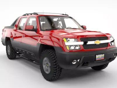 CHEVROLET AVALANCHE 2002  Low-poly 3D model