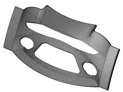 Carbon Fiber Car Front Bumper 3D print model