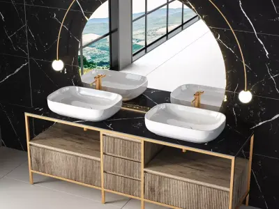 luxury bathroom cabinet no 147 3D model