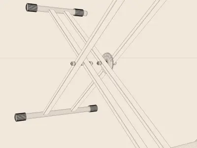 Keyboard Stand Koenig Meyer 3D model