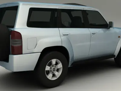 Nissan Patrol Low-poly 3D model