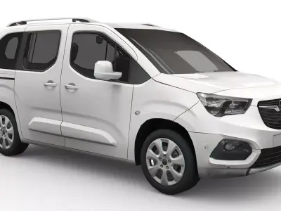 Opel Combo Life 2022 Low-poly 3D model