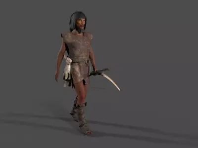 hominid Low-poly 3D model