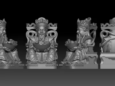 god of Wealth  3D print model