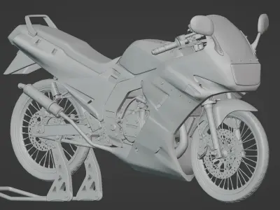 Kawasaki Ninja Serpico SE Low-poly 3D model