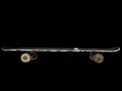 Skateboard Low-poly 3D model