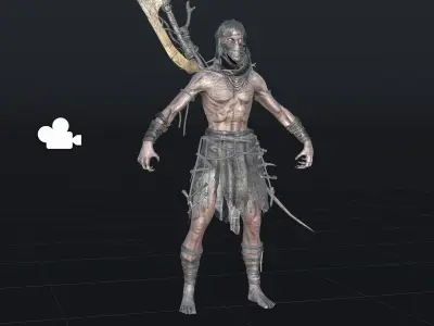 Ghoul Low-poly 3D model