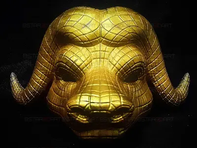 Squid Game Mask - Vip Buffalo Mask Cosplay 3D print model