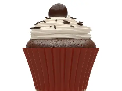 Chocolate Cupcake 3D model