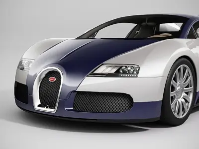 Bugatti Veyron Fully Rigged 3D model