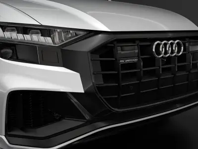 Audi Q8 55 TFSI quattro S line 2020 3D model