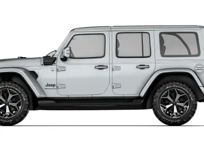 Jeep Wrangler 4xe 2024 3D model