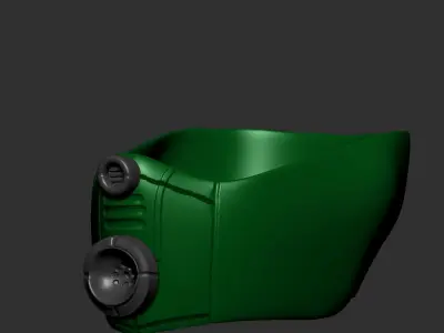 gas mask helmet scifi high poly sculpt  ver 1 3d printable  3D model purchase