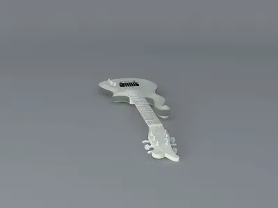 Prince cloud guitar Free 3D model
