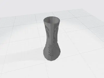 vase with ornaments 3D print model