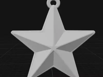 star ornament 3D print model