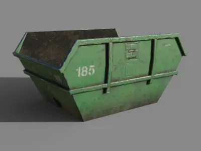 Pack elements city and country Free low-poly 3D model